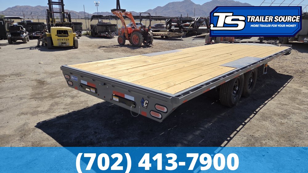 8.5x22 Diamond C DEC 207 Deckover Equipment Trailer - 15.5K GVWR -