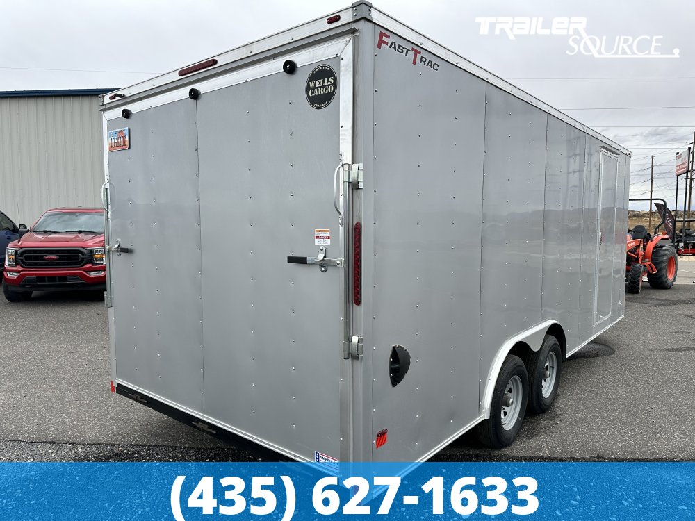 8.5x20 Wells Cargo Fast Trac Deluxe 7'0" Interior 10K Tandem Axle Enclosed Cargo