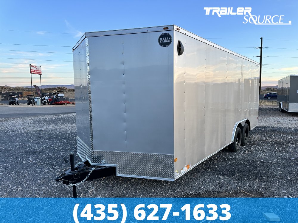 8.5x20 Wells Cargo Fast Trac Deluxe 7'0" Interior 10K Tandem Axle Enclosed Cargo