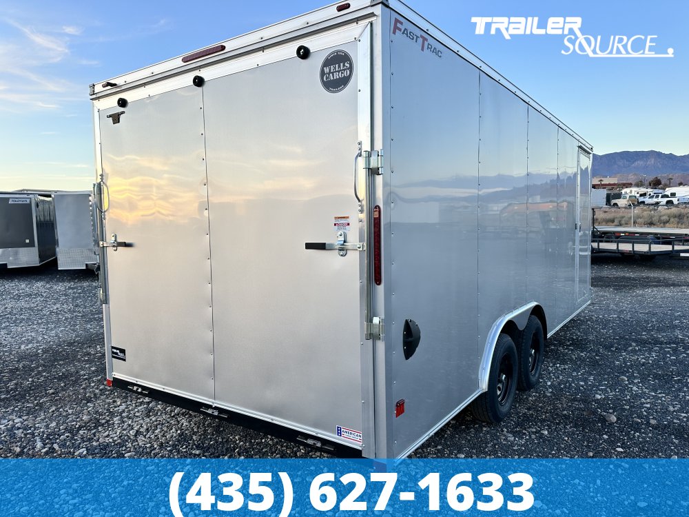 8.5x20 Wells Cargo Fast Trac Deluxe 7'0" Interior 10K Tandem Axle Enclosed Cargo