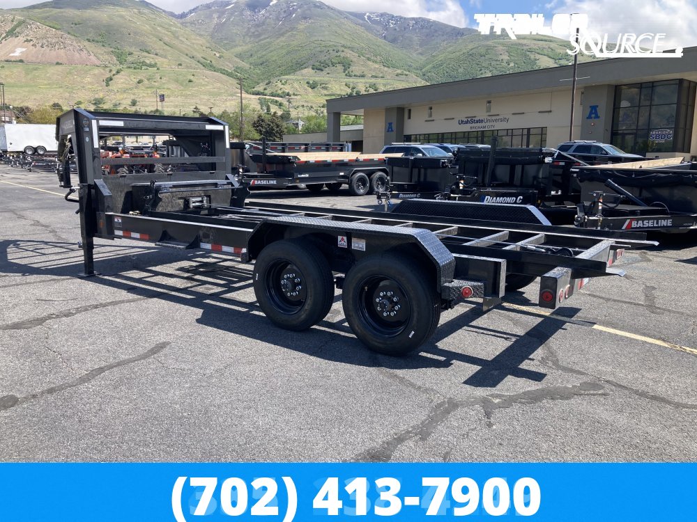 7x16 Iron Bull DBG Gooseneck Roll Off Dumpster 16K Utility