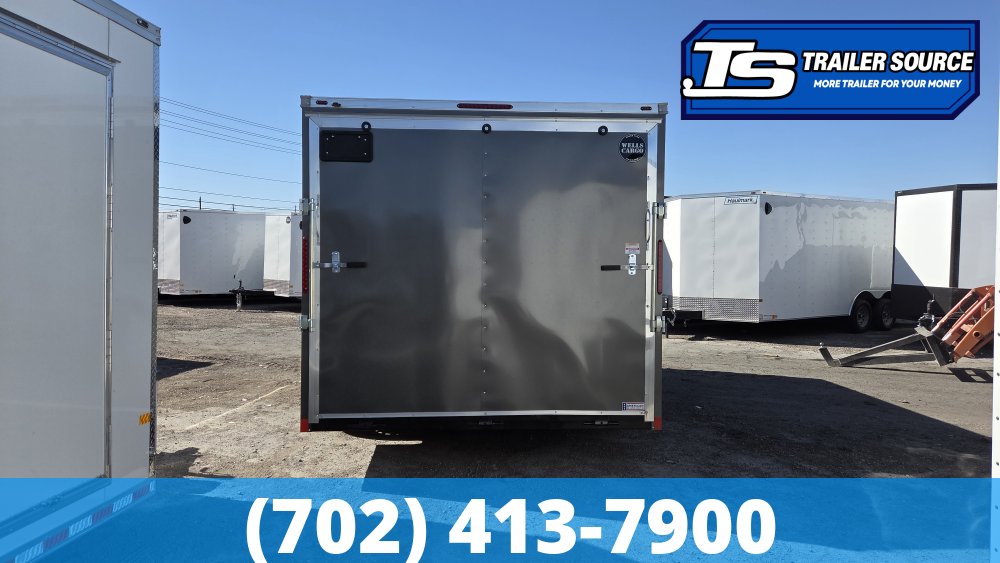 8.5x16 Wells Cargo Fast Trac Deluxe Enclosed Cargo Trailer - 7'0" Interior - 7K GVWR - Dovetail