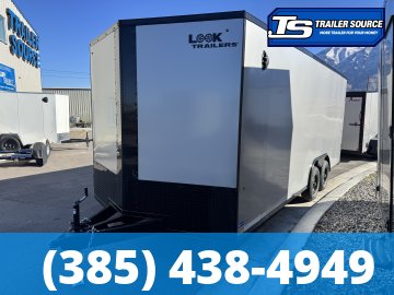 8.5x20 Look ST DLX Enclosed Cargo Trailer - 7'0" Interior - 10K GVWR - .080 PolyCor, Black Out Package, Rear Spoiler w/ Load Lights