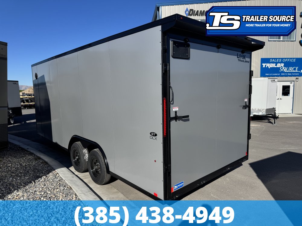 8.5x20 Look ST DLX Enclosed Cargo Trailer - 7'0" Interior - 10K GVWR - .080 PolyCor, Black Out Package, Rear Spoiler w/ Load Lights