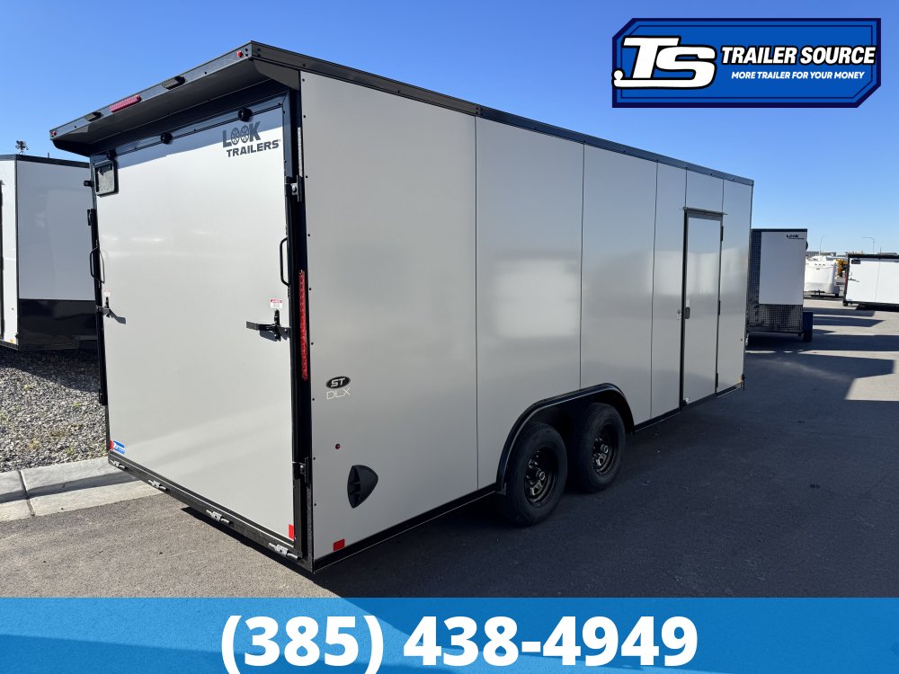 8.5x20 Look ST DLX Enclosed Cargo Trailer - 7'0" Interior - 10K GVWR - .080 PolyCor, Black Out Package, Rear Spoiler w/ Load Lights