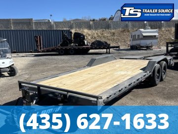 8.5x22 Lamar H6 Wide Body w/ Drive Over Fenders Equipment Trailer - 14K GVWR - D-Rings, Max Ramps