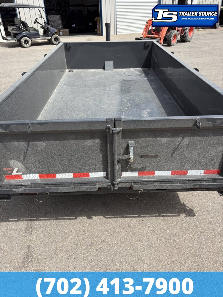 7x14 Lamar DT Dump Trailer - 24" Sides - 14K GVWR - Telescopic