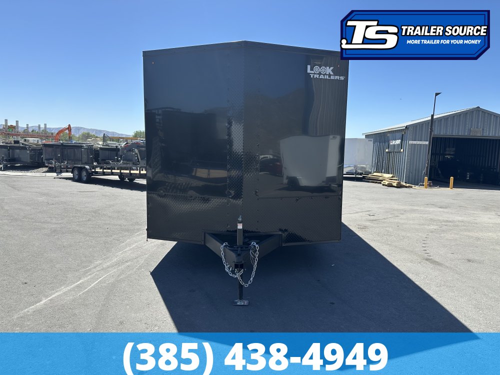 8.5x20 Look ST DLX Enclosed Cargo Trailer - 7'0" Interior - 10K GVWR - .080 PolyCor, Black Out Package, Rear Spoiler w/ Load Lights
