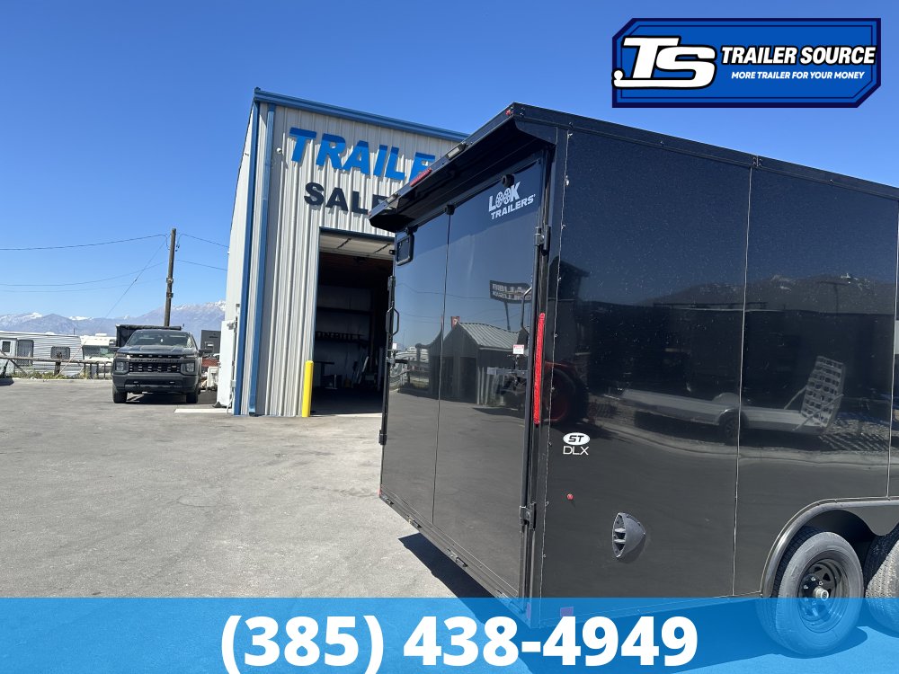 8.5x20 Look ST DLX Enclosed Cargo Trailer - 7'0" Interior - 10K GVWR - .080 PolyCor, Black Out Package, Rear Spoiler w/ Load Lights