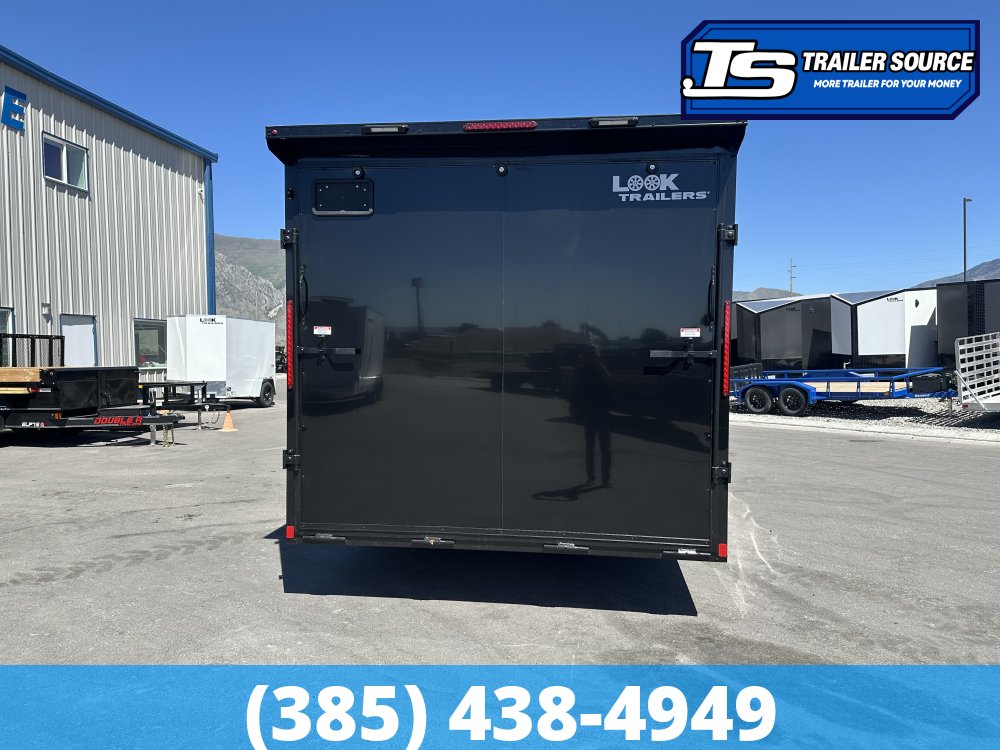 8.5x20 Look ST DLX Enclosed Cargo Trailer - 7'0" Interior - 10K GVWR - .080 PolyCor, Black Out Package, Rear Spoiler w/ Load Lights