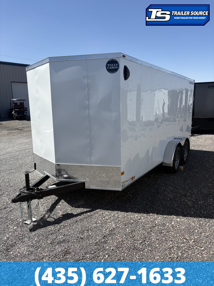 7x14 Wells Cargo FastTrac Enclosed Cargo Trailer - 6'6" Interior - 7K GVWR -