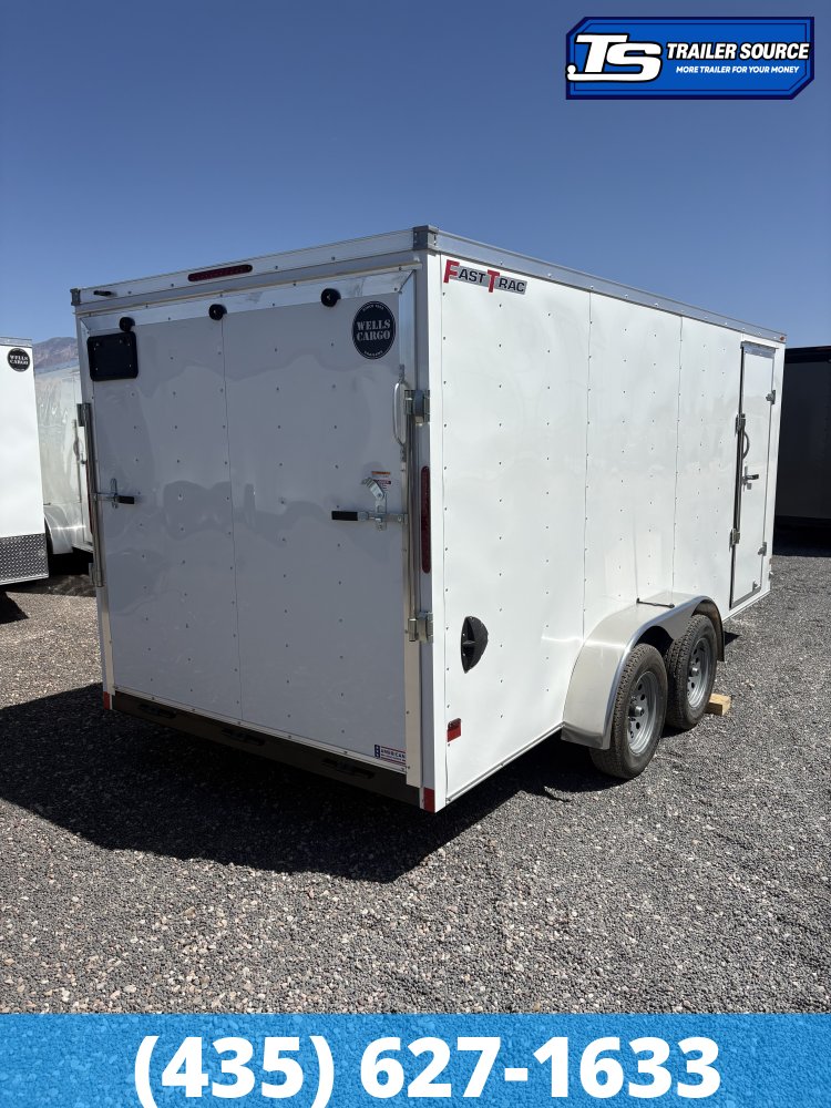 7x14 Wells Cargo FastTrac Enclosed Cargo Trailer - 6'6" Interior - 7K GVWR -