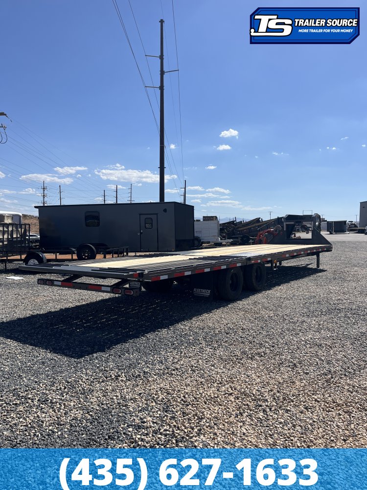 8.5x35 Diamond C FMAX-HDT 212 Gooseneck Hydraulic Dovetail Equipment Trailer - 25.9K GVWR - ABS Brakes, Hydraulic Jack(s)