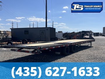 8.5x35 Diamond C FMAX-HDT 212 Gooseneck Hydraulic Dovetail Equipment Trailer - 25.9K GVWR - ABS Brakes, Hydraulic Jack(s)
