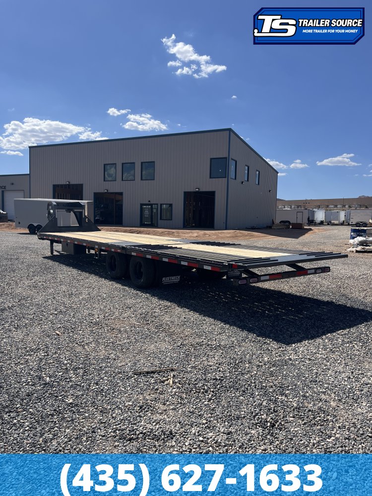 8.5x35 Diamond C FMAX-HDT 212 Gooseneck Hydraulic Dovetail Equipment Trailer - 25.9K GVWR - ABS Brakes, Hydraulic Jack(s)