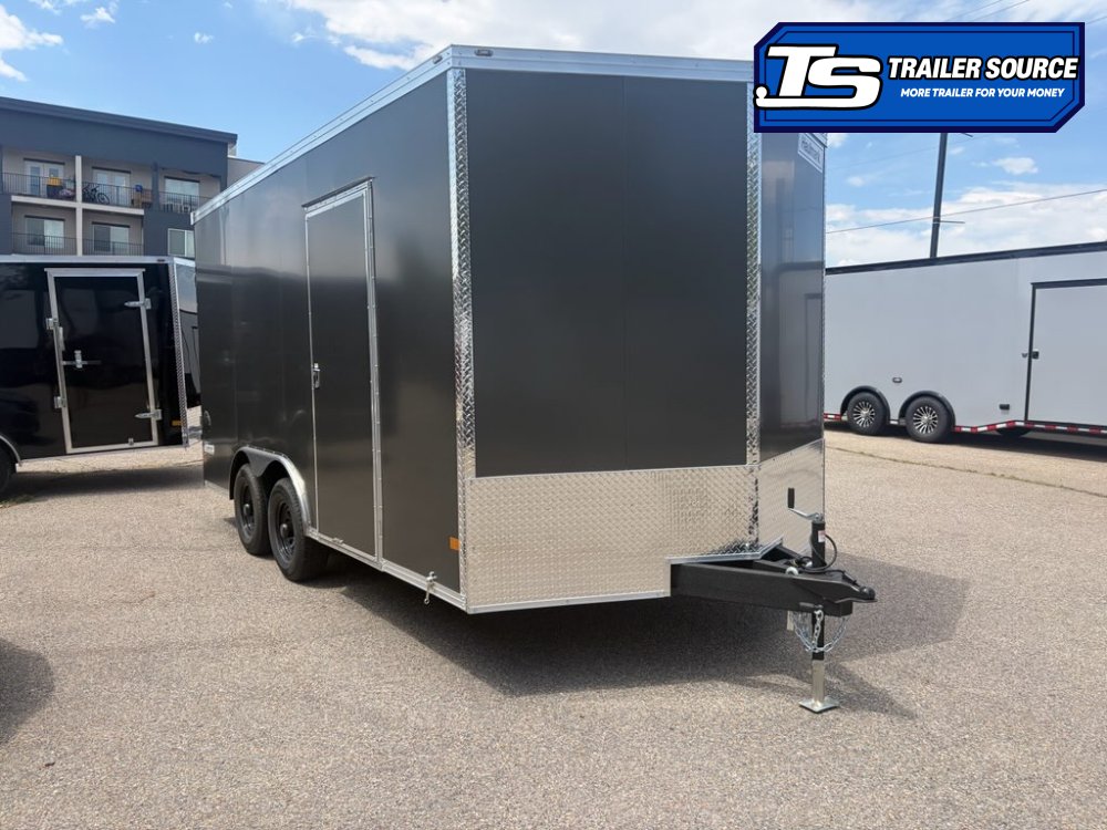 8.5x16 Haulmark Transport Enclosed Cargo Trailer - 7'6" Interior - 10K GVWR - .080 PolyCor, Dovetail, Ramp Door, Ramp Extension, Translucent Roof