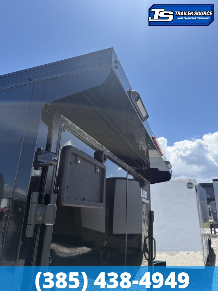 6x12 Look ST DLX Enclosed Cargo Trailer - 6'6" Interior - 3.5K GVWR - .080 PolyCor, Alloy Wheels, Black Out Package, Rear Spoiler w/ Load Lights