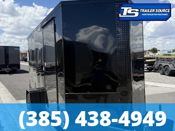 6x12 Look ST DLX Enclosed Cargo Trailer - 6'6" Interior - 3.5K GVWR - .080 PolyCor, Alloy Wheels, Black Out Package, Rear Spoiler w/ Load Lights