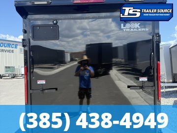 6x12 Look ST DLX Enclosed Cargo Trailer - 6'6" Interior - 3.5K GVWR - .080 PolyCor, Alloy Wheels, Black Out Package, Rear Spoiler w/ Load Lights
