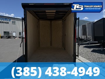 6x12 Look ST DLX Enclosed Cargo Trailer - 6'6" Interior - 3.5K GVWR - .080 PolyCor, Alloy Wheels, Black Out Package, Rear Spoiler w/ Load Lights