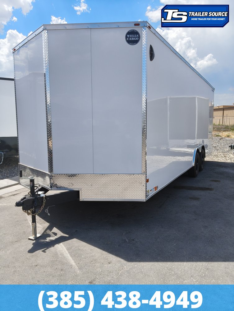 8.5x24 Wells Cargo Fast Trac Deluxe Enclosed Cargo Trailer - 7'6" Interior - 10K GVWR - .080 PolyCor