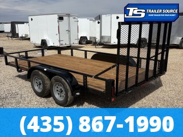 7x14 Echo EA-14-15T Utility Trailer - 7K GVWR - Tire Chocks