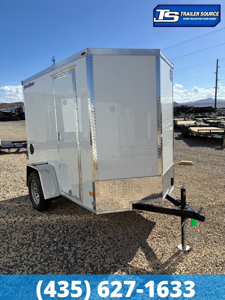 5x8 Wells Cargo Fast Trac Deluxe Enclosed Cargo Trailer - 6'0" Interior - 3.5K GVWR - .080 PolyCor, Ramp Door, Side Door