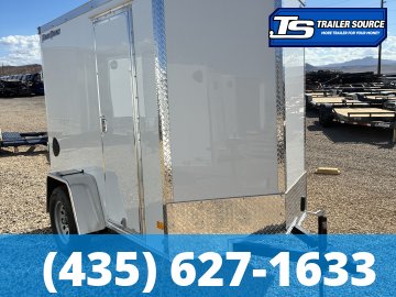 5x8 Wells Cargo Fast Trac Deluxe Enclosed Cargo Trailer - 6'0" Interior - 3.5K GVWR - .080 PolyCor, Ramp Door, Side Door