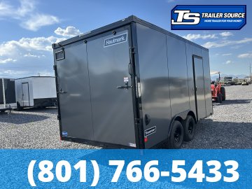 8.5x16 Haulmark Transport Enclosed Cargo Trailer - 7'6" Interior - 10K GVWR - .080 PolyCor, Black Out Package, Dovetail