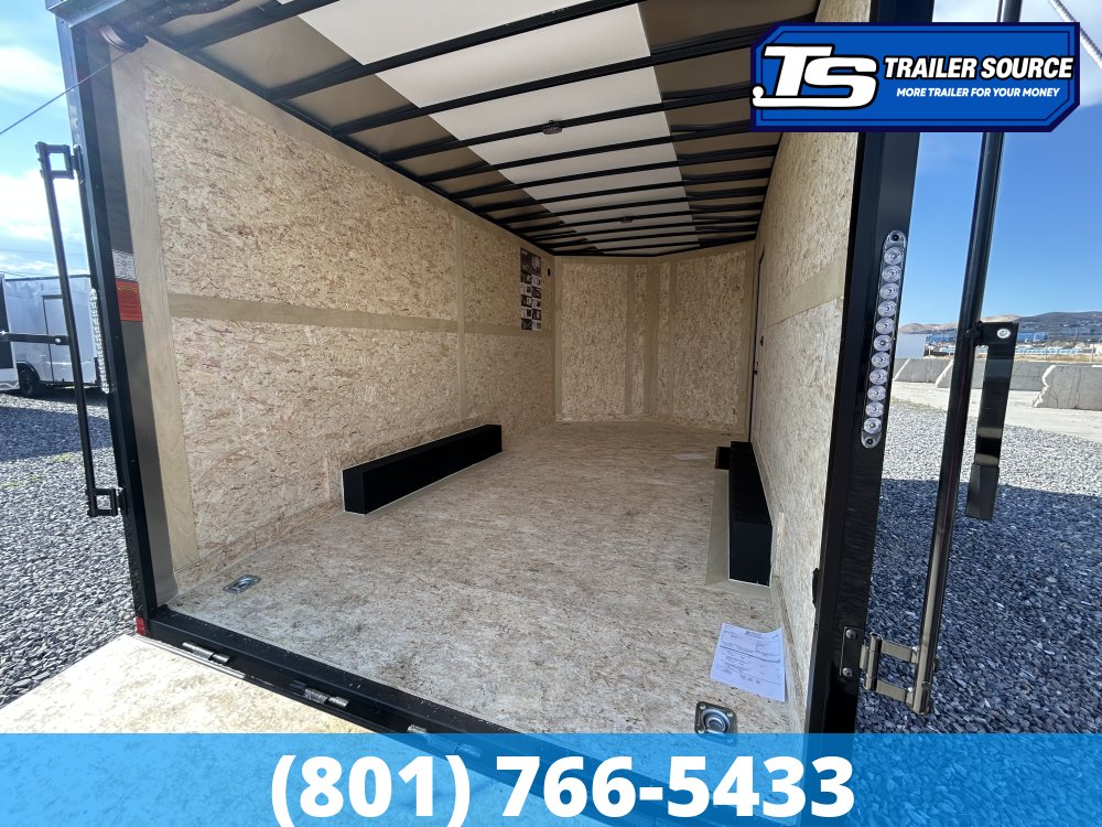 8.5x16 Haulmark Transport Enclosed Cargo Trailer - 7'6" Interior - 10K GVWR - .080 PolyCor, Black Out Package, Dovetail
