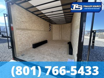 8.5x16 Haulmark Transport Enclosed Cargo Trailer - 7'6" Interior - 10K GVWR - .080 PolyCor, Black Out Package, Dovetail