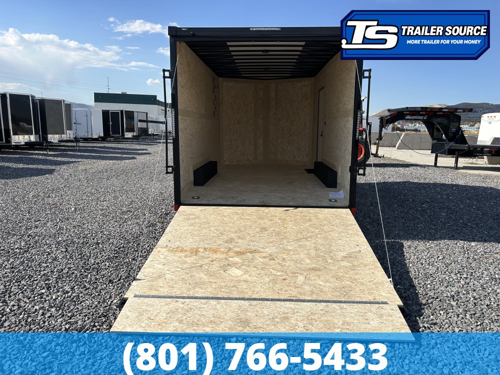 8.5x16 Haulmark Transport Enclosed Cargo Trailer - 7'6" Interior - 10K GVWR - .080 PolyCor, Black Out Package, Dovetail
