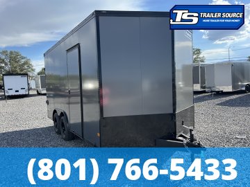 8.5x16 Haulmark Transport Enclosed Cargo Trailer - 7'6" Interior - 10K GVWR - .080 PolyCor, Black Out Package, Dovetail