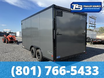 8.5x16 Haulmark Transport Enclosed Cargo Trailer - 7'6" Interior - 10K GVWR - .080 PolyCor, Black Out Package, Dovetail