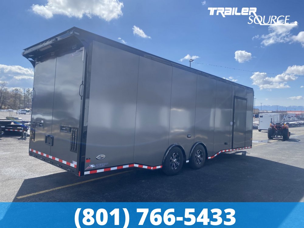 8.5x28 American Hauler Silver Hawk 7'10" Interior Enclosed Car Hauler