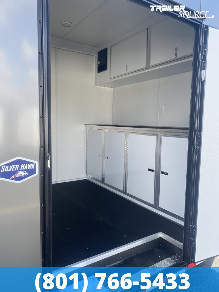 8.5x28 American Hauler Silver Hawk 7'10" Interior Enclosed Car Hauler