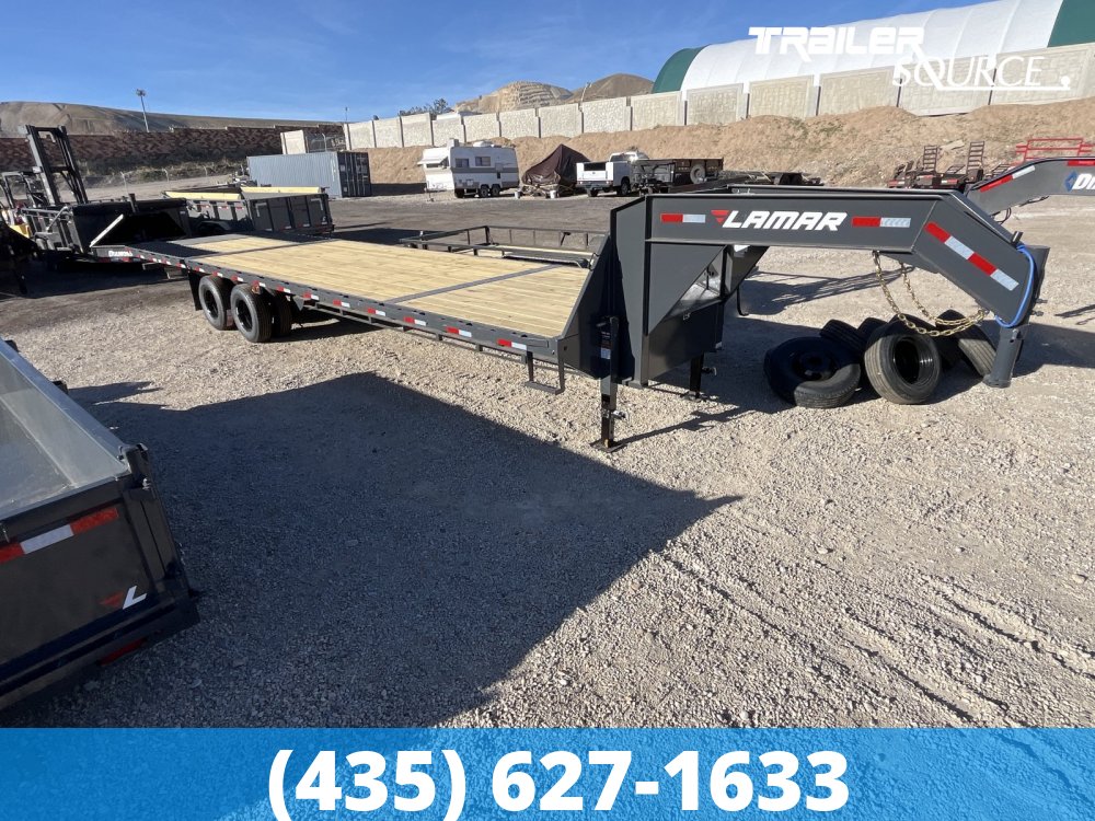 8.5x32 Lamar FD Gooseneck Hydraulic Dovetail 12k axles 25.9K