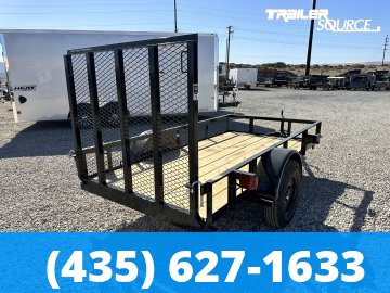 5x10 Top Hat Single Axle Utility