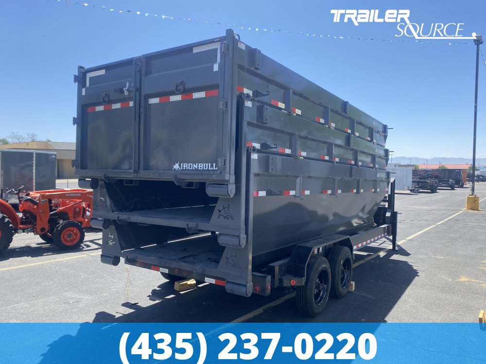 7x20 Iron Bull DBG Gooseneck Roll Off Dumpster 16K Utility