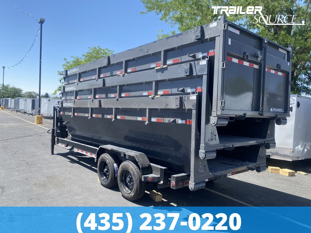 7x20 Iron Bull DBG Gooseneck Roll Off Dumpster 16K Utility