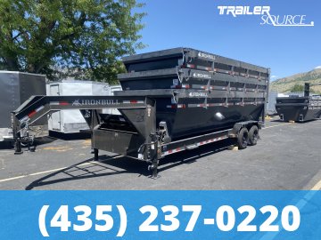 7x20 Iron Bull DBG Gooseneck Roll Off Dumpster 16K Utility