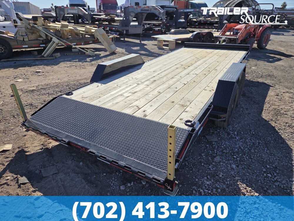 7x20 Double A Pro Series CH Flatbed Car Hauler