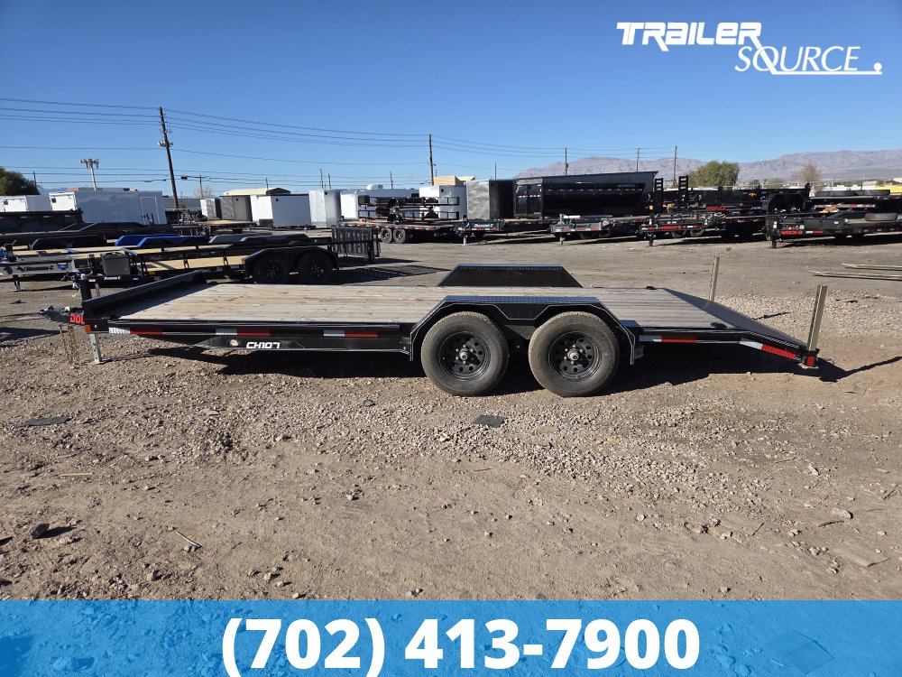 7x20 Double A Pro Series CH Flatbed Car Hauler