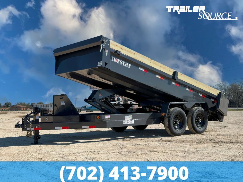 7x14 Norstar Iron Bull DCB 20" Sides 14K Dump Trailer
