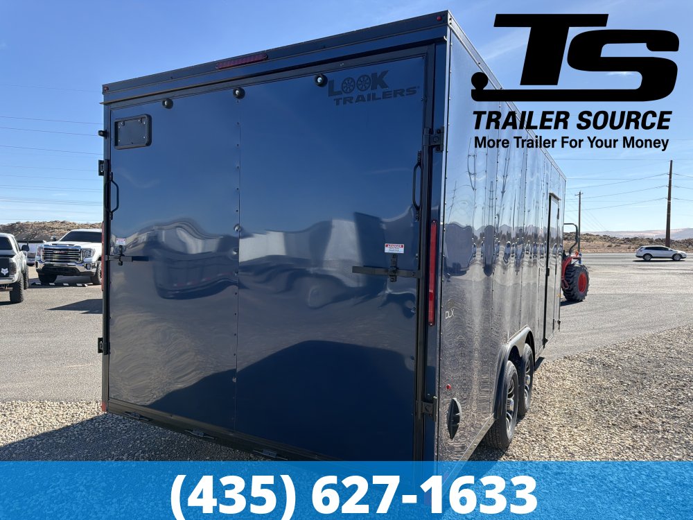 8.5x20 Look ST DLX Enclosed Cargo Trailer - 7'0" Interior - 10K GVWR Alloy Wheels, Black Out Package