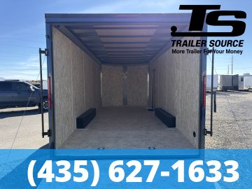 8.5x20 Look ST DLX Enclosed Cargo Trailer - 7'0" Interior - 10K GVWR Alloy Wheels, Black Out Package