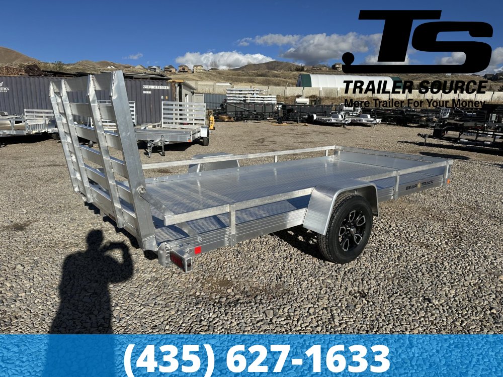 7x14 Bear Track BTU Aluminum Utility Trailer - 3.5K GVWR - Side Rails