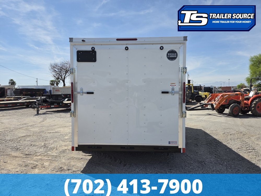 7x14 Wells Cargo FastTrac Enclosed Cargo Trailer - 6'6" Interior - 7K GVWR -