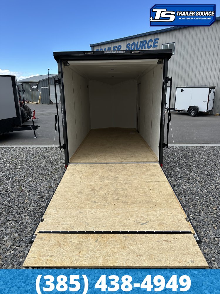 7x16 Look ST DLX Enclosed Cargo Trailer - 7'0" Interior - 7K GVWR - Alloy Wheels, Black Out Package, Rear Spoiler w/ Load Lights, Vinyl Ceiling, Vinyl Walls