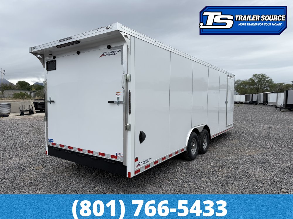 8.5x24 American Hauler Eagle HD Enclosed Cargo Trailer - 7'0" Interior - 14K GVWR - 12" Cross Member Upgrade, Double 3/4 Floor, Rear Spoiler w/ Load Lights